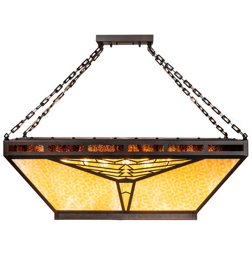 Meyda Tiffany 226306 Nine Light Semi-Flushmount, Mahogany Bronze