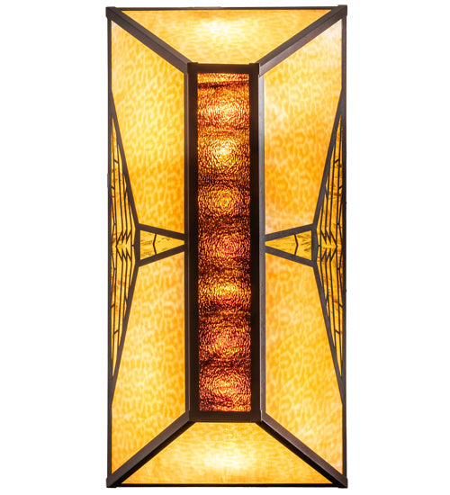Meyda Tiffany 226306 Nine Light Semi-Flushmount, Mahogany Bronze