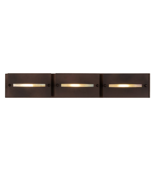 Meyda Tiffany 226440 Three Light Vanity, Cinnamon Coffee Metallic