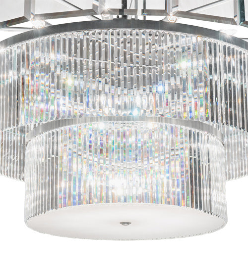 Meyda Tiffany 226528 27 Light Chandelier, Sparkle Silver