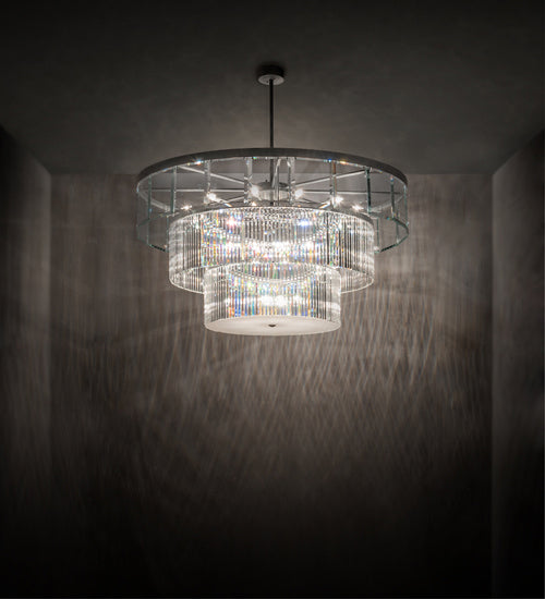 Meyda Tiffany 226528 27 Light Chandelier, Sparkle Silver
