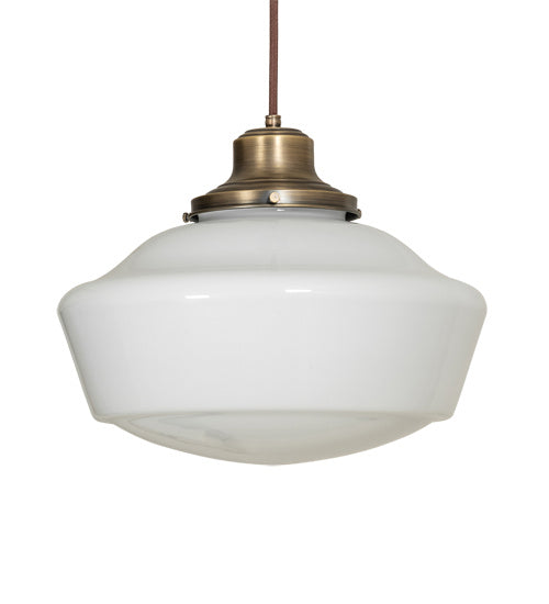 Meyda Tiffany 227178 One Light Pendant, Antique Brass