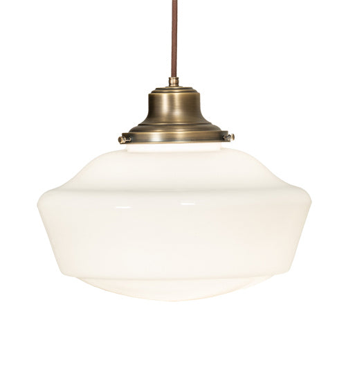 Meyda Tiffany 227178 One Light Pendant, Antique Brass