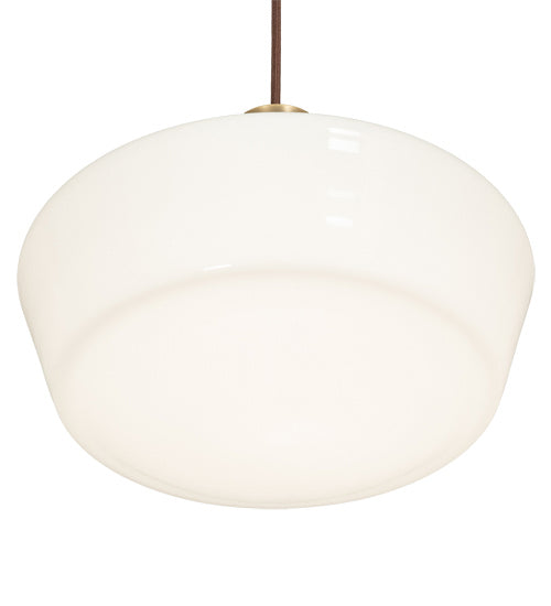 Meyda Tiffany 227178 One Light Pendant, Antique Brass