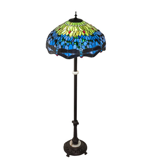 Meyda Tiffany 229124 Three Light Floor Lamp, Mahogany Bronze