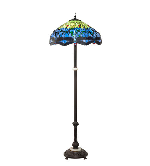 Meyda Tiffany 229124 Three Light Floor Lamp, Mahogany Bronze