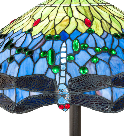 Meyda Tiffany 229124 Three Light Floor Lamp, Mahogany Bronze