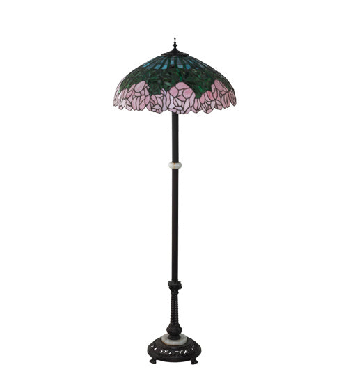 Meyda Tiffany 229130 Three Light Floor Lamp, Mahogany Bronze