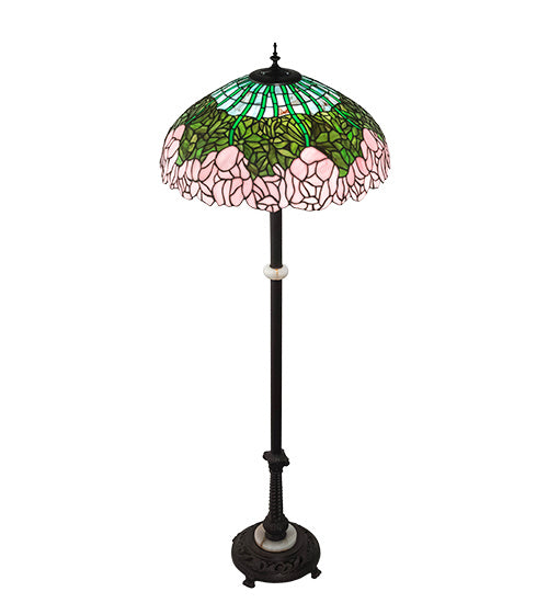 Meyda Tiffany 229130 Three Light Floor Lamp, Mahogany Bronze
