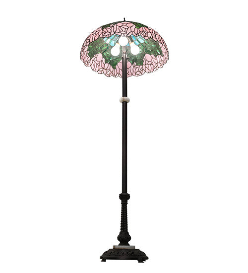 Meyda Tiffany 229130 Three Light Floor Lamp, Mahogany Bronze