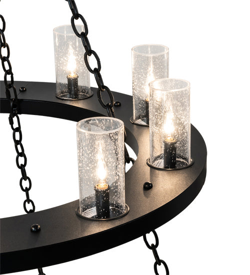Meyda Tiffany 229405 LED Chandelier, Textured Black