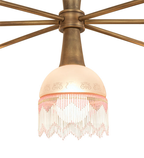 Meyda Tiffany 229437 13 Light Chandelier, Matte Brass