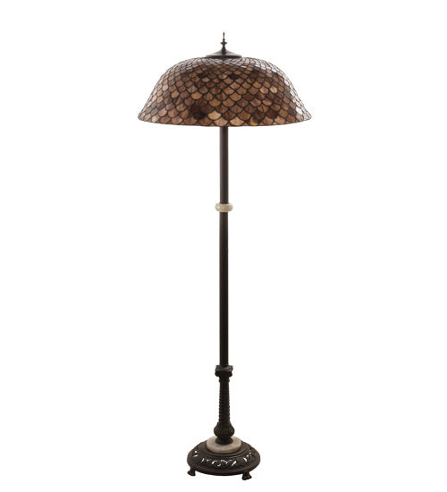 Meyda Tiffany 230384 Three Light Floor Lamp, Mahogany Bronze