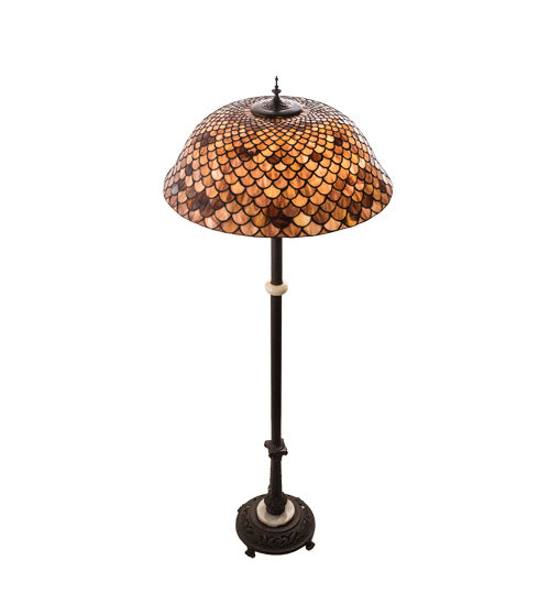 Meyda Tiffany 230384 Three Light Floor Lamp, Mahogany Bronze