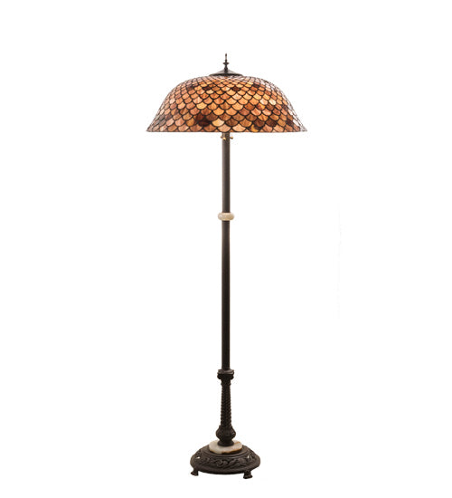 Meyda Tiffany 230384 Three Light Floor Lamp, Mahogany Bronze