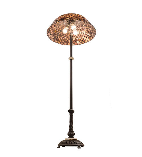 Meyda Tiffany 230384 Three Light Floor Lamp, Mahogany Bronze