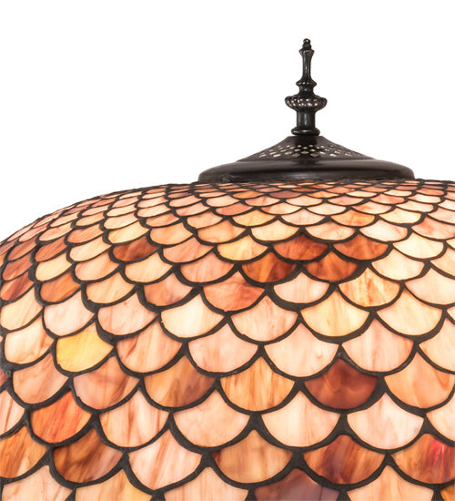 Meyda Tiffany 230384 Three Light Floor Lamp, Mahogany Bronze