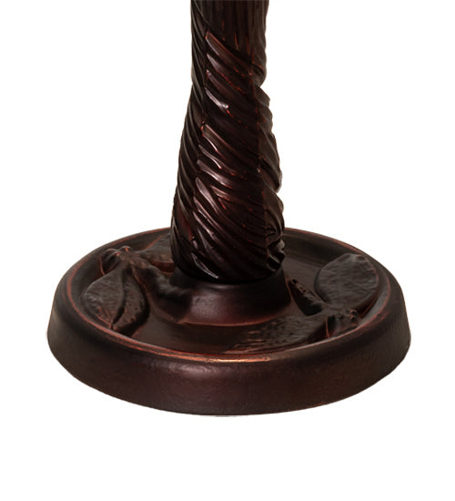 Meyda Tiffany 230949 One Light Table Base, Mahogany Bronze