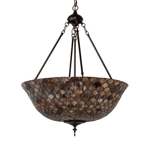 Meyda Tiffany 230951 Three Light Pendant, Mahogany Bronze