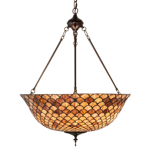 Meyda Tiffany 230951 Three Light Pendant, Mahogany Bronze