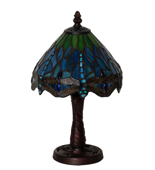 Meyda Tiffany 230981 One Light Table Lamp, Mahogany Bronze