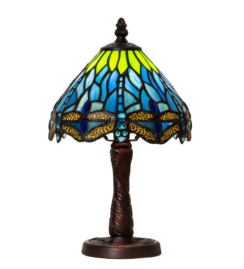 Meyda Tiffany 230981 One Light Table Lamp, Mahogany Bronze