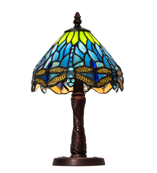 Meyda Tiffany 230981 One Light Table Lamp, Mahogany Bronze