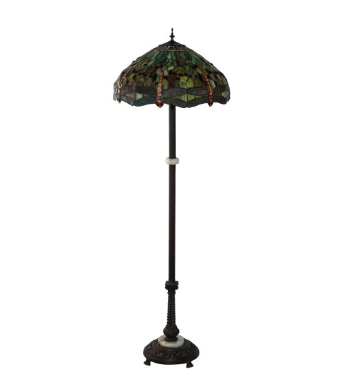 Meyda Tiffany 37702 Three Light Floor Lamp, Mahogany Bronze