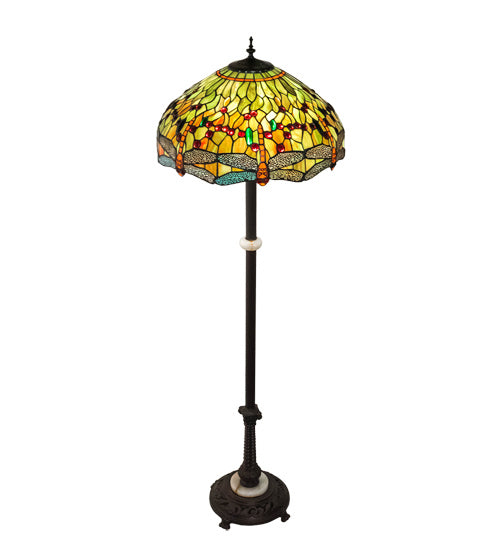 Meyda Tiffany 37702 Three Light Floor Lamp, Mahogany Bronze