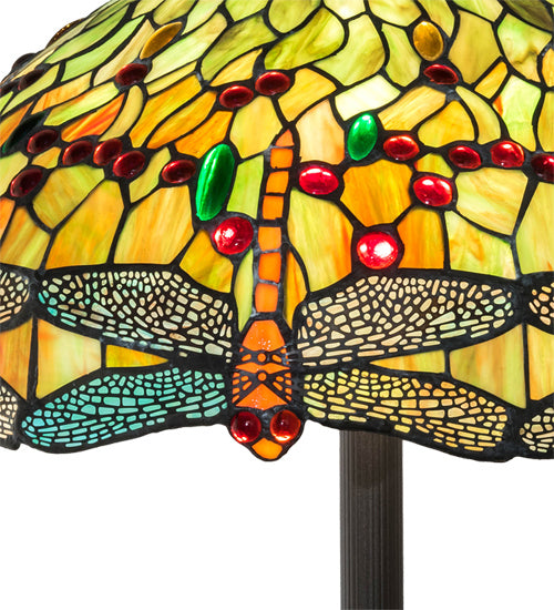 Meyda Tiffany 37702 Three Light Floor Lamp, Mahogany Bronze