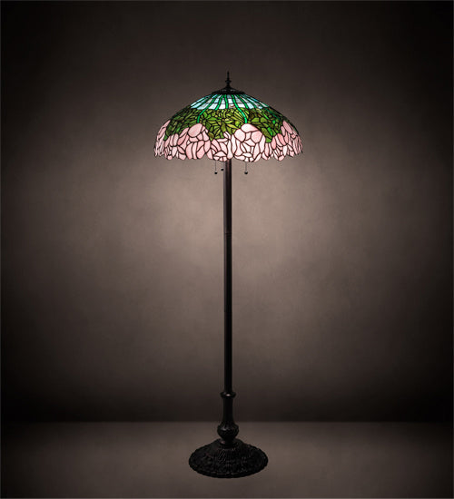 Meyda Tiffany 37706 Three Light Floor Lamp, Mahogany Bronze