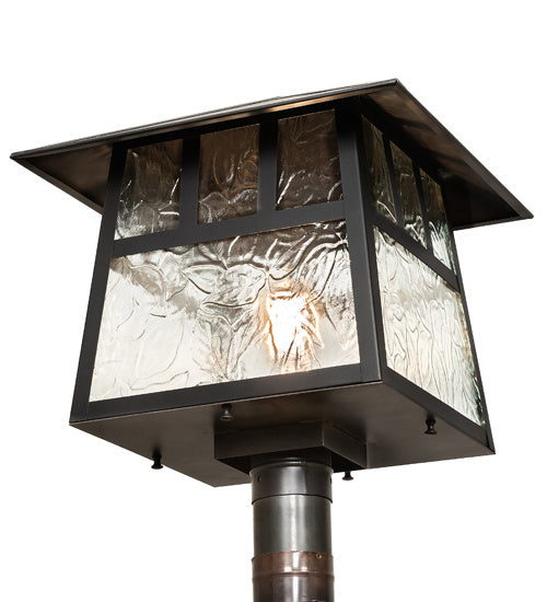 Meyda Tiffany 92776 One Light Post Mount, Craftsman Brown