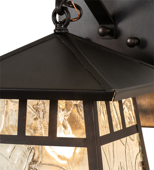 Meyda Tiffany 92935 One Light Wall Sconce, Craftsman Brown