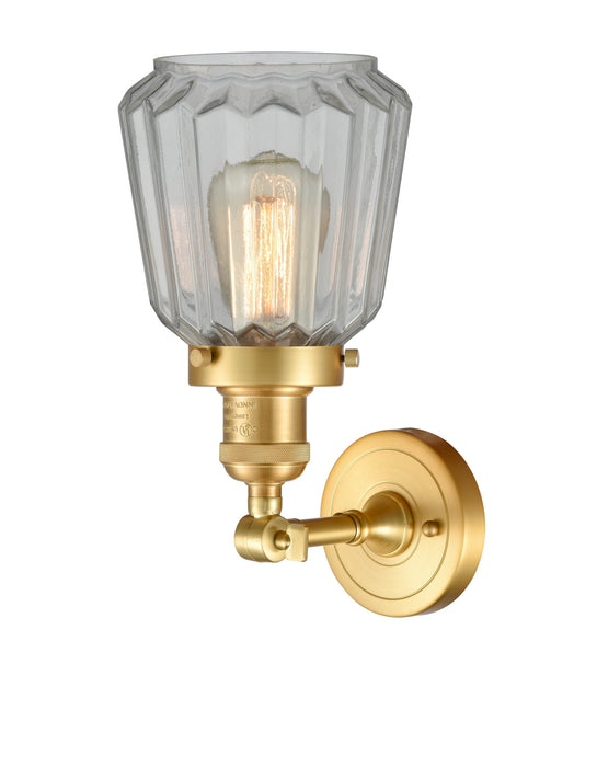 Innovations 203-SG-G142-LED LED Wall Sconce, Satin Gold