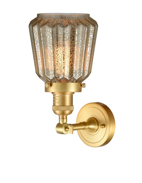 Innovations 203-SG-G146-LED LED Wall Sconce, Satin Gold