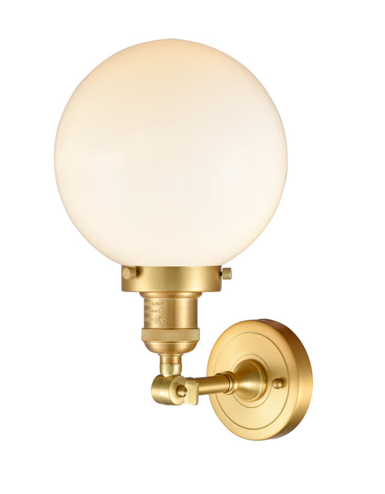 Innovations 203-SG-G201-8-LED LED Wall Sconce, Satin Gold