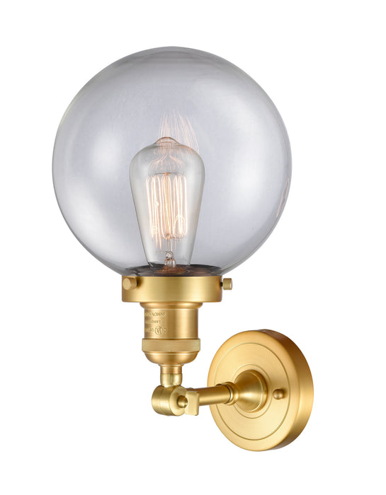 Innovations 203-SG-G202-8-LED LED Wall Sconce, Satin Gold