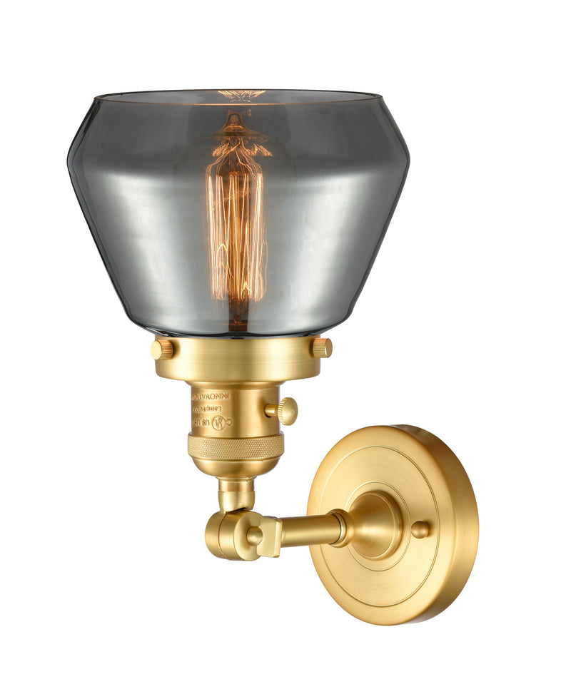 Innovations 203SW-SG-G173 One Light Wall Sconce, Satin Gold
