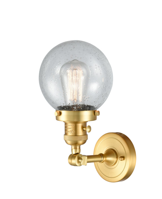 Innovations 203SW-SG-G204-6 One Light Wall Sconce, Satin Gold