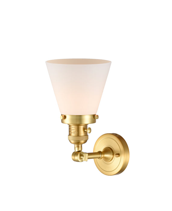 Innovations 203SW-SG-G61 One Light Wall Sconce, Satin Gold