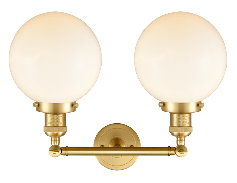 Innovations 208-SG-G201-8-LED LED Bath Vanity, Satin Gold