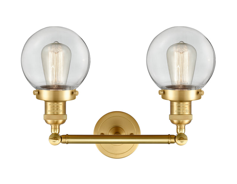 Innovations 208-SG-G202-6-LED LED Bath Vanity, Satin Gold
