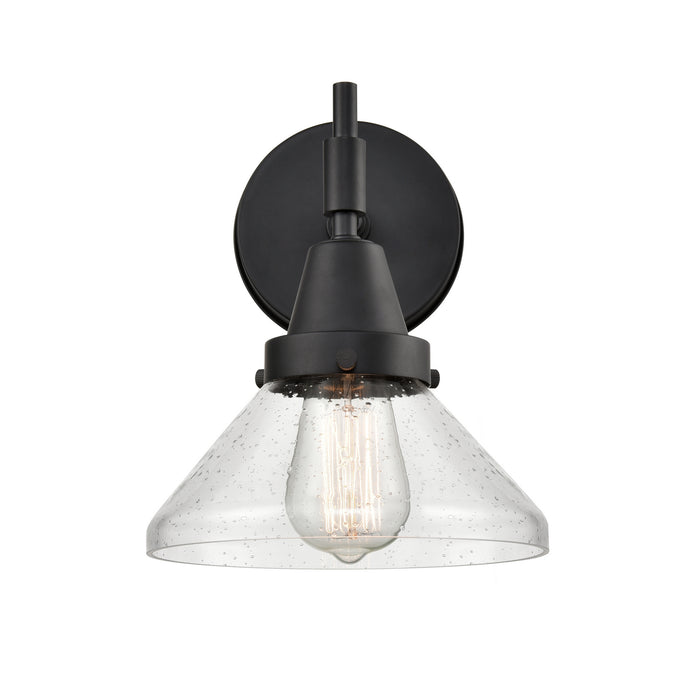 Innovations 447-1W-BK-SDY-LED LED Wall Sconce, Matte Black