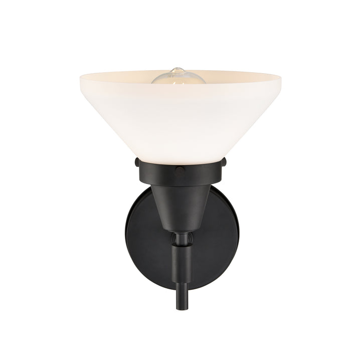 Innovations 447-1W-BK-W-LED LED Wall Sconce, Matte Black