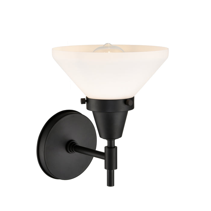 Innovations 447-1W-BK-W-LED LED Wall Sconce, Matte Black