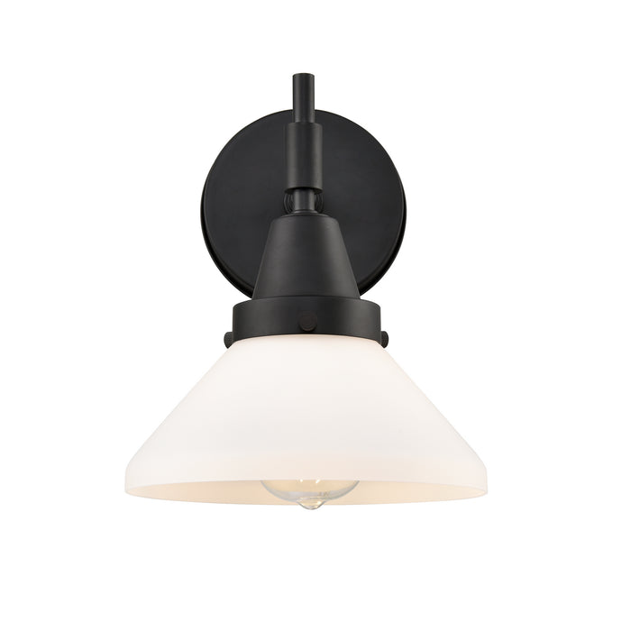 Innovations 447-1W-BK-W-LED LED Wall Sconce, Matte Black