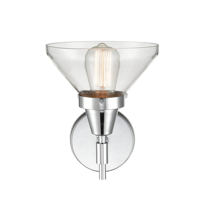 Innovations 447-1W-PC-CL-LED LED Wall Sconce, Polished Chrome