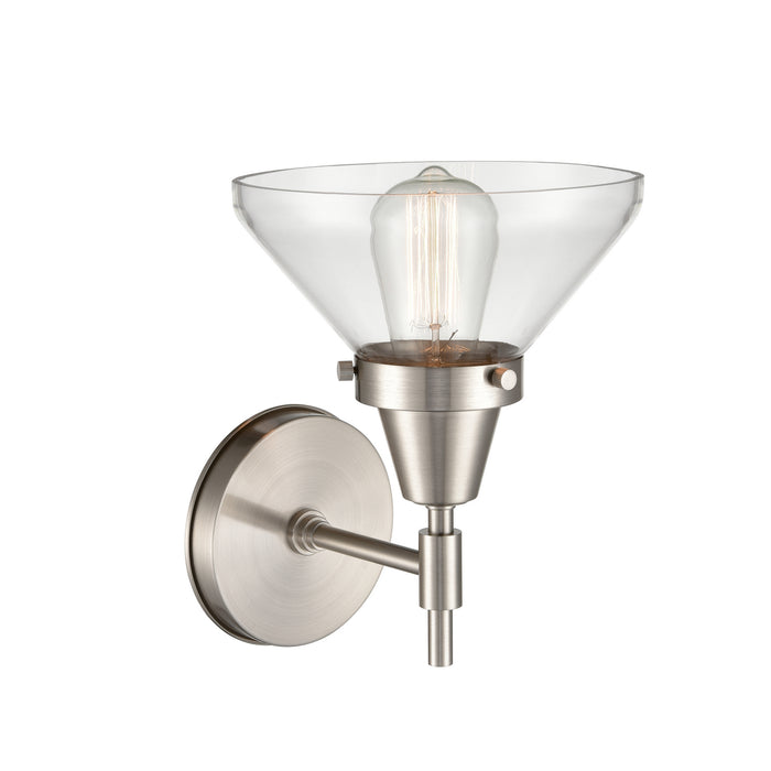 Innovations 447-1W-SN-CL-LED LED Wall Sconce, Satin Nickel
