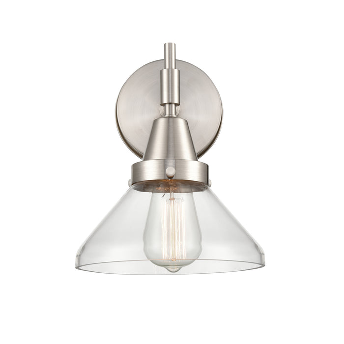 Innovations 447-1W-SN-CL-LED LED Wall Sconce, Satin Nickel
