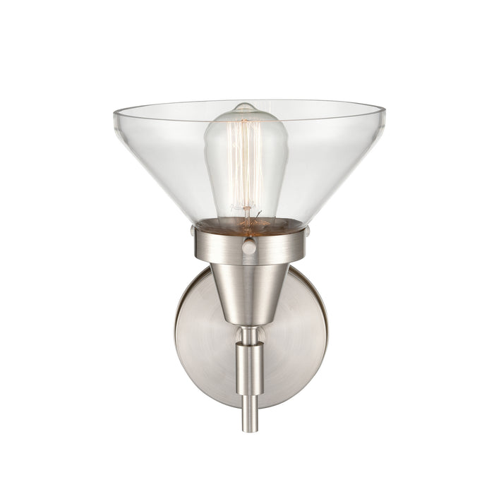 Innovations 447-1W-SN-CL-LED LED Wall Sconce, Satin Nickel